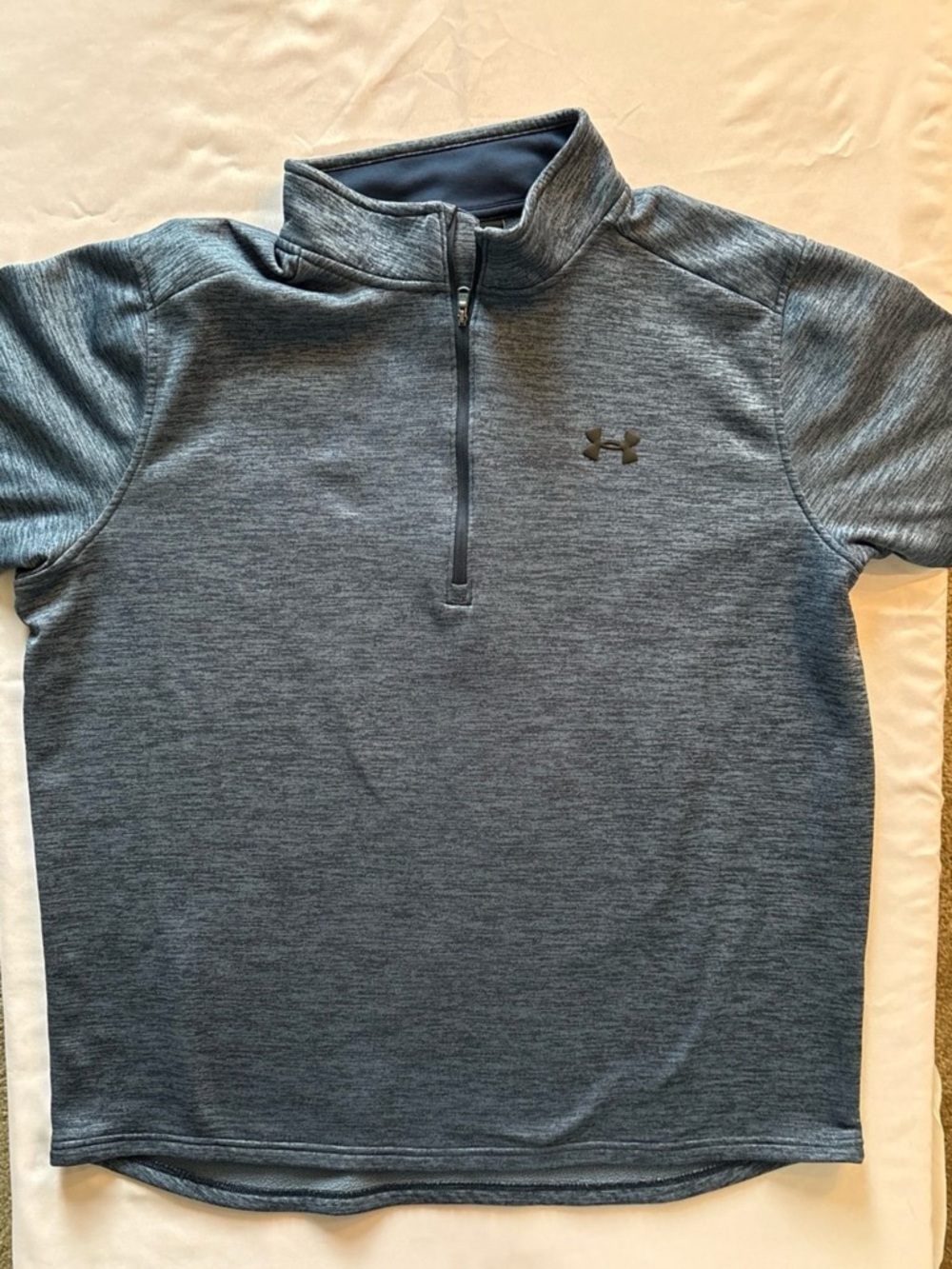 Under Armour Heathered Blue Quarter-Zip Pullover